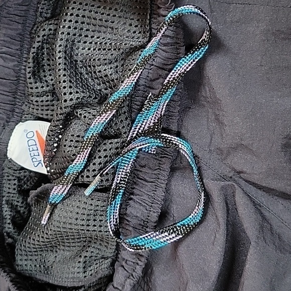 Men's VTG 90's Speedo Swim Trunks, Black, Size Medium - Picture 5 of 7